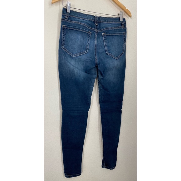 Mudd • Skinny Distressed Dark Blue Stretch Jeans - Picture 11 of 13